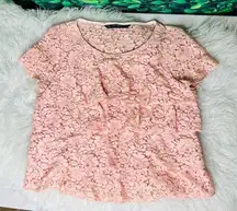 Zara Tiered Ruffle Top summer spring S