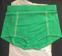 NWT Monrow Sweater Shorts Boyshort Booty Stretchy Peacock Bright Green Jade sz L