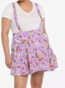 Disney Beauty And The Beast Roses Suspender Skirt Size 3X