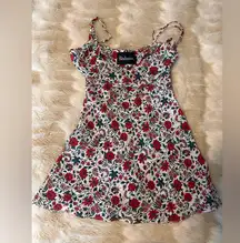 Realisation Par Red and White Floral Camisole