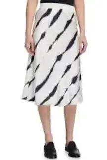ATM Anthony Thomas Melillo skirt Tie-dye Silk Charmuese Stripe Slip Size XS