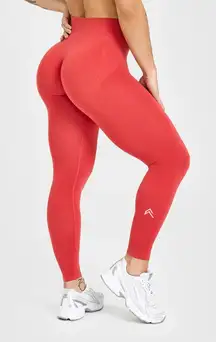 Oner Active Effortless Seamless Leggings, Sweet Red, Medium, Regular Length