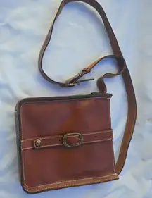 Patricia Nash VENEZIA Saddle Italian Leather Crossbody Purse Handbag Bag