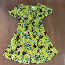 Yellow Floral Dress