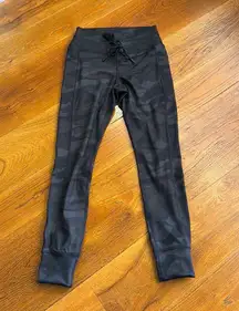 Active Black Camo Print Jogger Legging