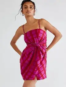 Free People Suits Me Fine strapless pink mini dress small
