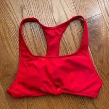 No Boundaries  Cherry Red Bikini Swimsuit Top Size Small