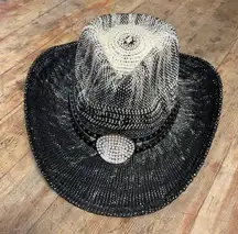 Black Bling Ombré Cowboy Hat