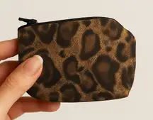 Trendy Leopard Print Mini Pouch Coin Purse Makeup Bag