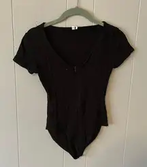 Out From Under Black Bodysuit Size XS