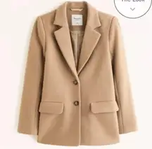 Abercrombie & Fitch Lined Wool-Blend Heavyweight Blazer (x-small, petite)