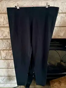 Mixit Heather Gray/Black Women’s Leggings 1X