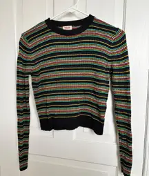 Colorful Cropped Sweater