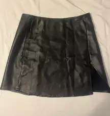 Leather Mini Skirt