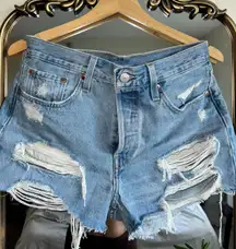 Levi's 501 High-Waisted Denim Shorts