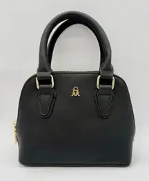 Steve Madden Black Mini Top Handle Bag Gold Hardware