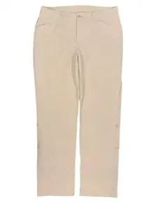 Eddie Bauer Adventurer Roll Up Women's Khaki Lightweight Hiking Pants Size 12