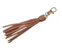 NEW Tan Tassel Bag Charm Tassels Keychains Purse Charms