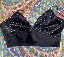 Bear Dance Black Bra Top