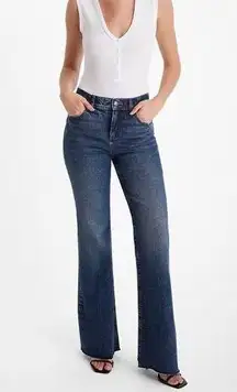 Express | 12 | High Rise Flared Denim Jeans Stretchy 30" Inseam Med Wash Women's