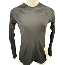 Lululemon  Size 4 Black Board Balance Rash Guard Long Sleeve Womens Shirt