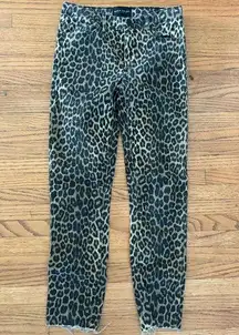 Black Orchid Leopard Jeans