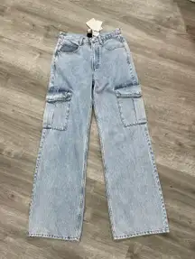 High Waist Cargo Denim/ Jeans 