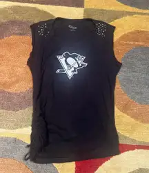 G3 For Her by Alyssa Milano Pittsburgh Penguins NHL Hockey Handmade Top Studs Small