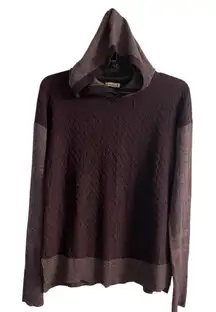 Smartwool Shadow pine sweater hoodie maroon women Small