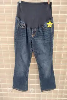 Old Navy-Maternity Full Panel Kicker Boot-Cut Jeans-Size 6