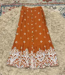 DR2 button down skirt size small