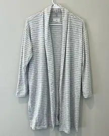 Lou & Grey Striped French Terry Cardigan | Size XS