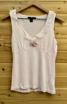 Y2K H&M Size Small Baby Petal Pink Coquette Babydoll Frilly Girly Tank Top