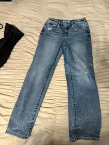 Flying Monkey Buckle Jeans Straight Leg