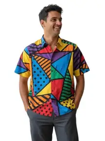 Oh Snap! Shirt Short Sleeve Mens Medium Retro Pop Art 80s 90s Saved By The Bell 