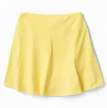 Athleta Ace Tennis Skort Women's Large Yellow 15.5" Athletic Skirt