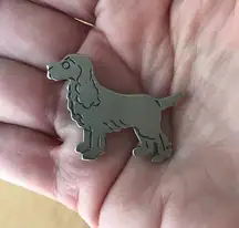 Dog Pin Brooch Handmade Vintage Pet Lover Vet Tech