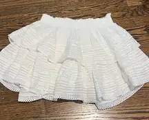 White Ruffle Skirt