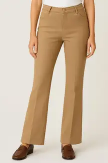 St. John Sport Bootcut Dress Pants Flare Sz 6 Tan Business Casual Minimalist