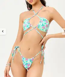 X Naomi Malibu Halter String Bikini Top