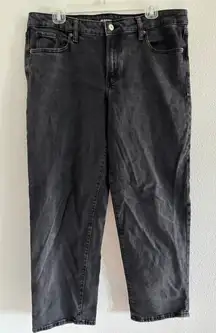 Old Navy Jeans Womens 14‎ Black Denim Low Rise O.G. Loose 90s Retro Western Y2K