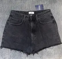 Black Jean Shorts