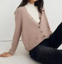 MADEWELL Alpaca Mayfair Delicate Knit Button Sweater Cardigan Women’s M