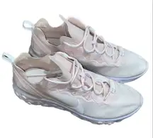 Nike React Element 55 Pale‎ Pink White Running Shoes size 11 woman’s sneakers