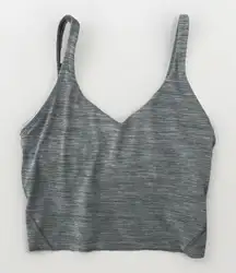 Lululemon Align Tank Womens Size 4 Heathered Gray Athleisure Gym Padded