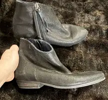 Anthropologie Coque Terra Portugal Black Leather Boots, Size 39 8.5 shoes