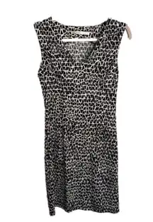 SUSANA Monaco white and black geometric size M shift dress
