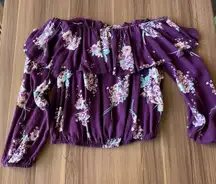 Off-Shoulder Floral Top