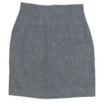 Vintage Black & White Houndstooth Knee Length Pencil Skirt