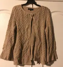 Jones New York camel 1 button knitted cardigan sz XL